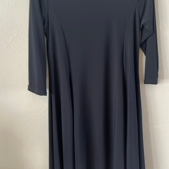 NWT Magna Fit and Flare Black Dress Size 14/16 Knit Fabric - Picture 3 of 12